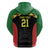 Malawi Cricket Custom Zip Hoodie Malawi Chevron Pattern - Wonder Print Shop
