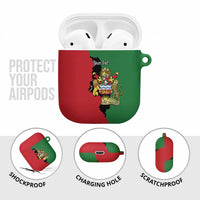 Malawi Flag Map AirPods Case Simple Malawi Emblem Coat of Arms - Wonder Print Shop