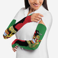 Malawi Flag Map Arm Sleeves Simple Malawi Emblem Coat of Arms - Wonder Print Shop