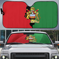 Malawi Flag Map Auto Sun Shade Simple Malawi Emblem Coat of Arms - Wonder Print Shop