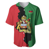Malawi Flag Map Baseball Jersey Simple Malawi Emblem Coat of Arms - Wonder Print Shop