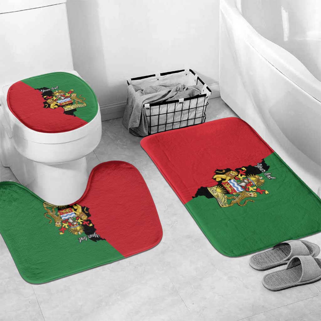 Malawi Flag Map Bathroom Set Simple Malawi Emblem Coat of Arms - Wonder Print Shop