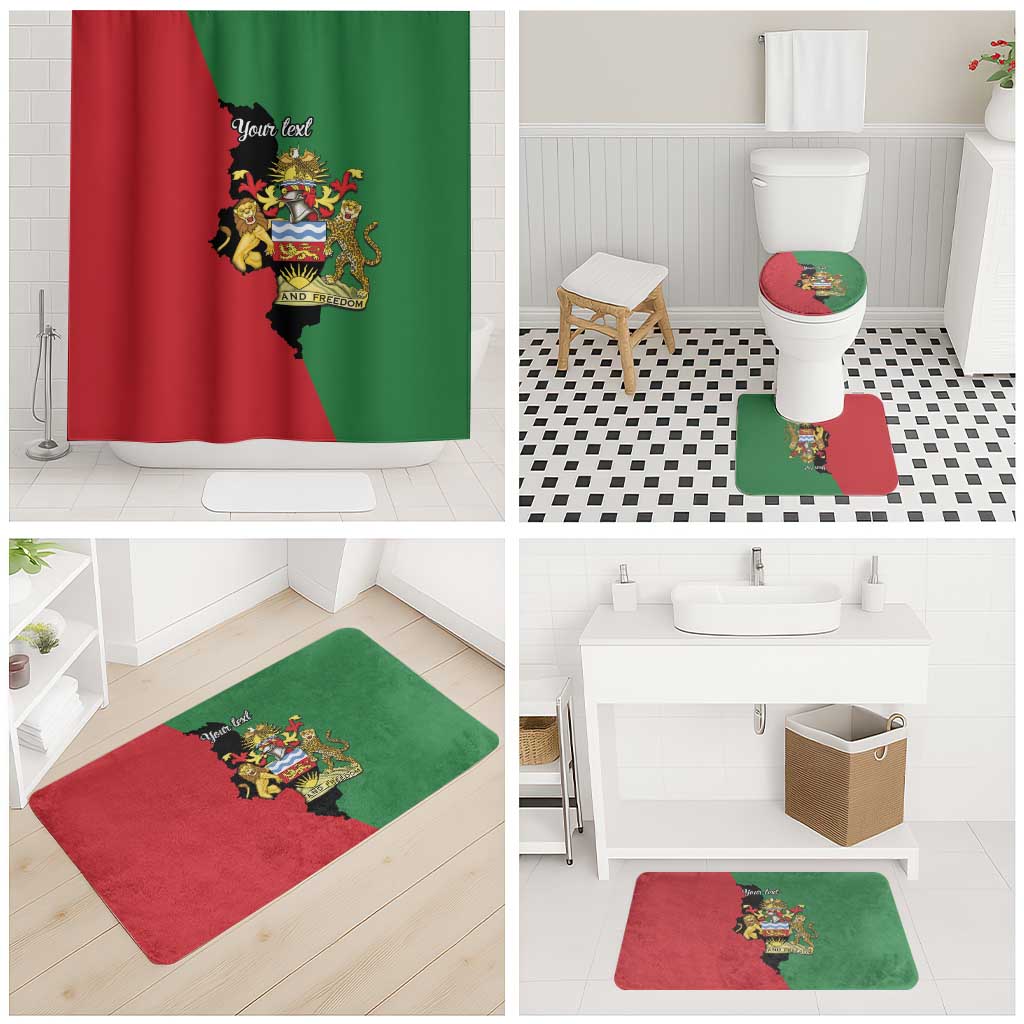 Malawi Flag Map Bathroom Set Simple Malawi Emblem Coat of Arms - Wonder Print Shop