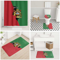 Malawi Flag Map Bathroom Set Simple Malawi Emblem Coat of Arms - Wonder Print Shop