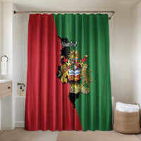 Malawi Flag Map Bathroom Set Simple Malawi Emblem Coat of Arms - Wonder Print Shop