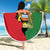 Malawi Flag Map Beach Blanket Simple Malawi Emblem Coat of Arms - Wonder Print Shop