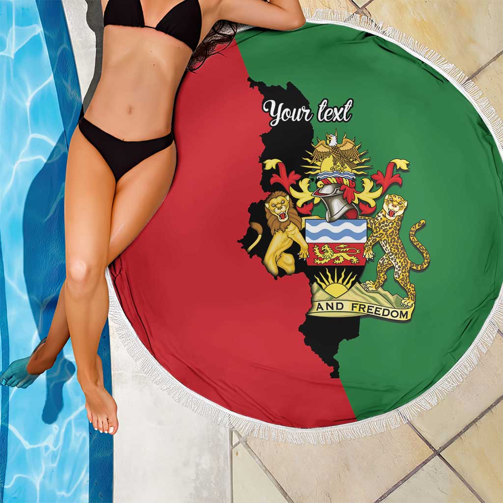 Malawi Flag Map Beach Blanket Simple Malawi Emblem Coat of Arms - Wonder Print Shop