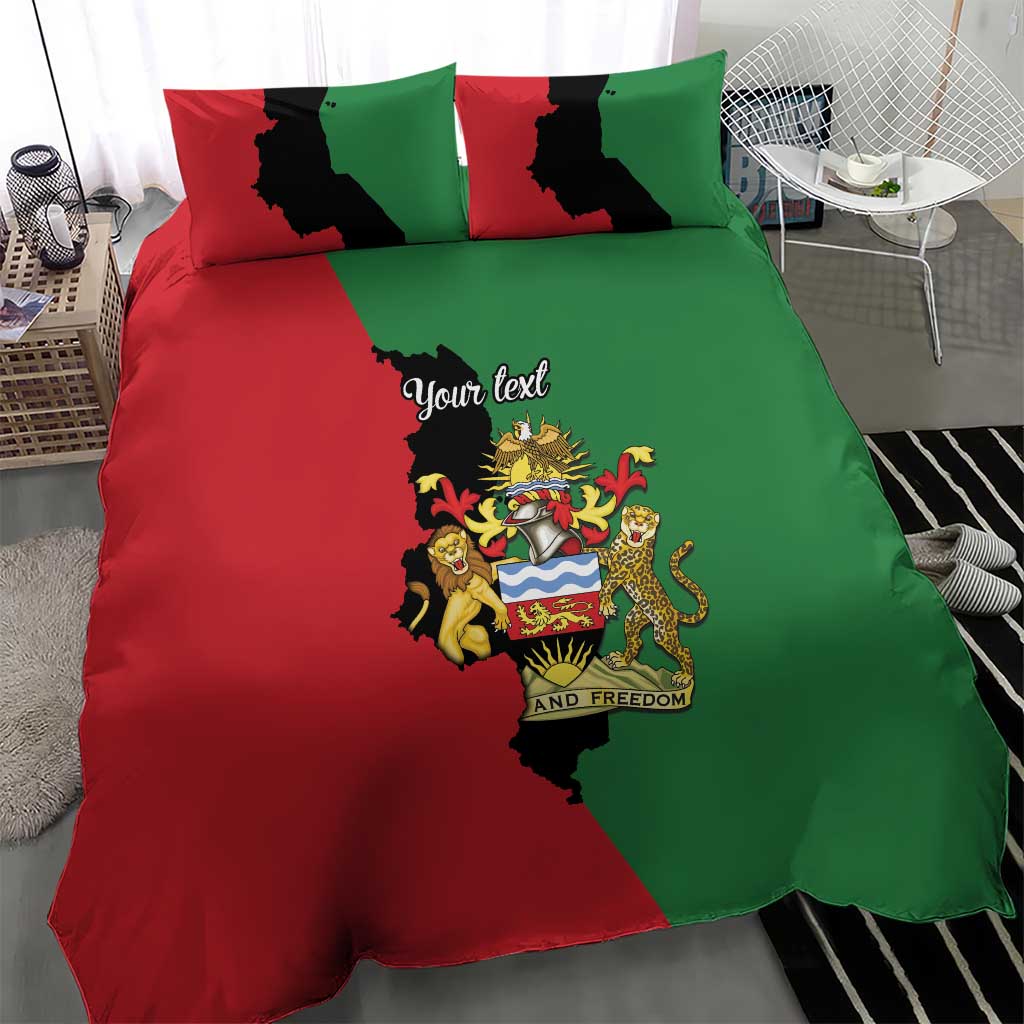 Malawi Flag Map Bedding Set Simple Malawi Emblem Coat of Arms - Wonder Print Shop