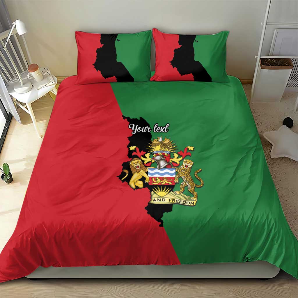 Malawi Flag Map Bedding Set Simple Malawi Emblem Coat of Arms - Wonder Print Shop