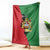 Malawi Flag Map Blanket Simple Malawi Emblem Coat of Arms - Wonder Print Shop