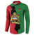 Malawi Flag Map Button Sweatshirt Simple Malawi Emblem Coat of Arms - Wonder Print Shop