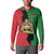 Malawi Flag Map Button Sweatshirt Simple Malawi Emblem Coat of Arms - Wonder Print Shop