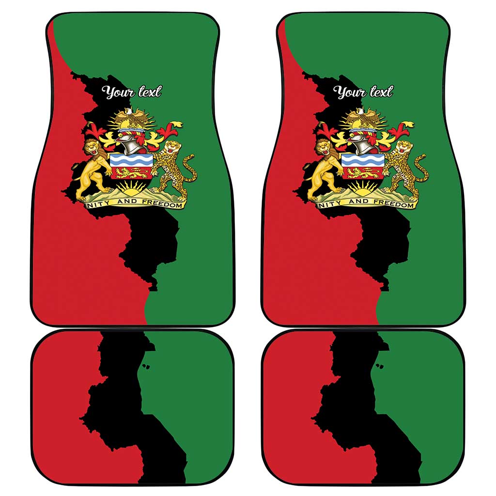 Malawi Flag Map Car Mats Simple Malawi Emblem Coat of Arms - Wonder Print Shop