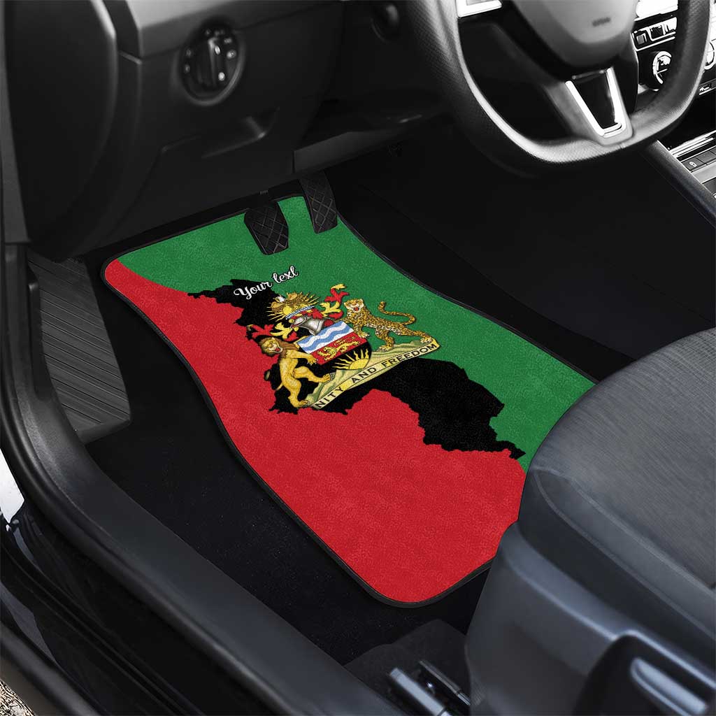 Malawi Flag Map Car Mats Simple Malawi Emblem Coat of Arms - Wonder Print Shop