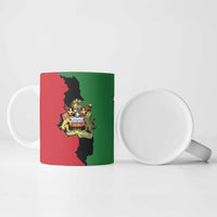 Malawi Flag Map Ceramic Mug Simple Malawi Emblem Coat of Arms - Wonder Print Shop