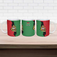 Malawi Flag Map Ceramic Mug Simple Malawi Emblem Coat of Arms - Wonder Print Shop