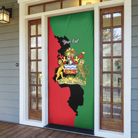 Malawi Flag Map Door Cover Simple Malawi Emblem Coat of Arms - Wonder Print Shop
