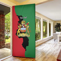 Malawi Flag Map Door Cover Simple Malawi Emblem Coat of Arms - Wonder Print Shop