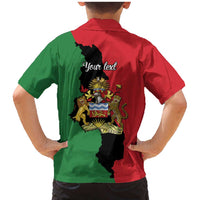 Malawi Flag Map Family Matching Mermaid Dress and Hawaiian Shirt Simple Malawi Emblem Coat of Arms - Wonder Print Shop