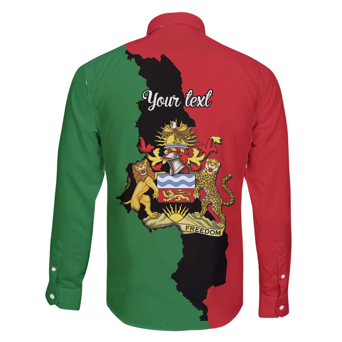 Malawi Flag Map Family Matching Off The Shoulder Long Sleeve Dress and Hawaiian Shirt Simple Malawi Emblem Coat of Arms - Wonder Print Shop
