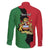 Malawi Flag Map Family Matching Off The Shoulder Long Sleeve Dress and Hawaiian Shirt Simple Malawi Emblem Coat of Arms - Wonder Print Shop
