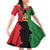 Malawi Flag Map Family Matching Off Shoulder Short Dress and Hawaiian Shirt Simple Malawi Emblem Coat of Arms - Wonder Print Shop