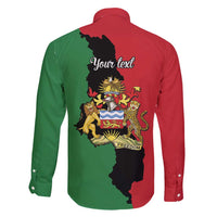Malawi Flag Map Family Matching Off Shoulder Short Dress and Hawaiian Shirt Simple Malawi Emblem Coat of Arms - Wonder Print Shop
