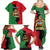 Malawi Flag Map Family Matching Summer Maxi Dress and Hawaiian Shirt Simple Malawi Emblem Coat of Arms - Wonder Print Shop