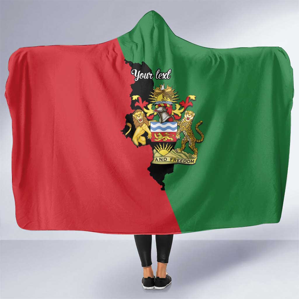 Malawi Flag Map Hooded Blanket Simple Malawi Emblem Coat of Arms - Wonder Print Shop
