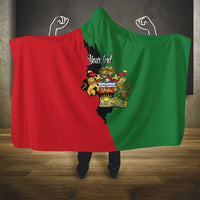 Malawi Flag Map Hooded Blanket Simple Malawi Emblem Coat of Arms - Wonder Print Shop