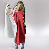 Malawi Flag Map Hooded Blanket Simple Malawi Emblem Coat of Arms - Wonder Print Shop