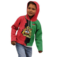 Malawi Flag Map Kid Hoodie Simple Malawi Emblem Coat of Arms - Wonder Print Shop