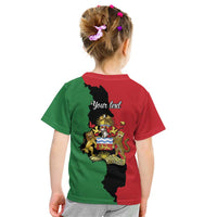 Malawi Flag Map Kid T Shirt Simple Malawi Emblem Coat of Arms - Wonder Print Shop