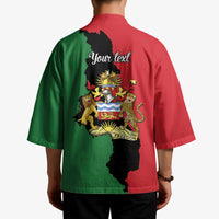 Malawi Flag Map Kimono Simple Malawi Emblem Coat of Arms - Wonder Print Shop