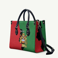 Malawi Flag Map Leather Bag Simple Malawi Emblem Coat of Arms - Wonder Print Shop