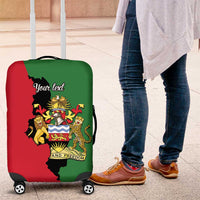 Malawi Flag Map Luggage Cover Simple Malawi Emblem Coat of Arms - Wonder Print Shop