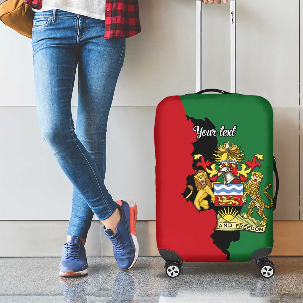 Malawi Flag Map Luggage Cover Simple Malawi Emblem Coat of Arms - Wonder Print Shop