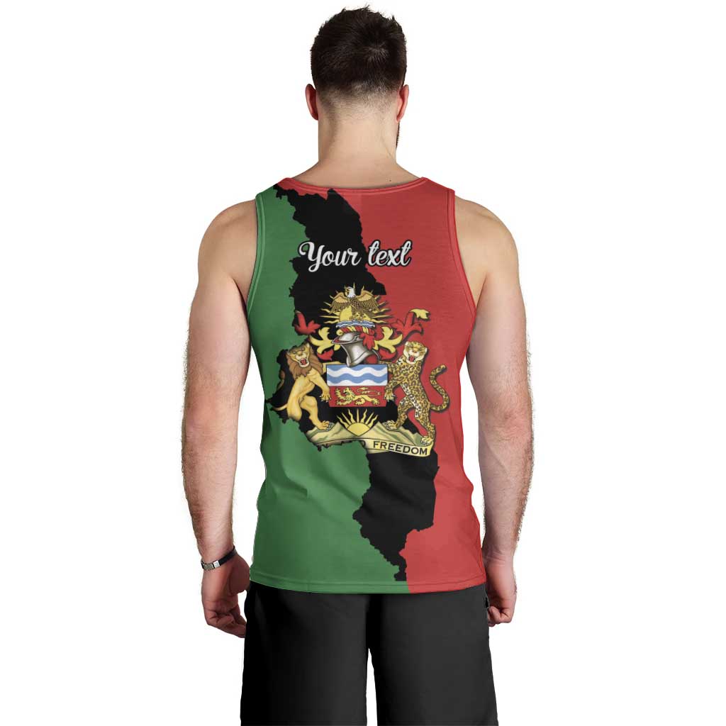 Malawi Flag Map Men Tank Top Simple Malawi Emblem Coat of Arms - Wonder Print Shop