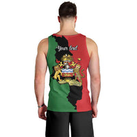 Malawi Flag Map Men Tank Top Simple Malawi Emblem Coat of Arms - Wonder Print Shop
