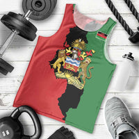 Malawi Flag Map Men Tank Top Simple Malawi Emblem Coat of Arms - Wonder Print Shop