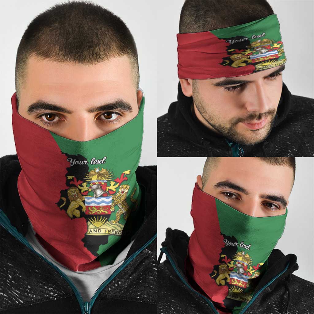 Malawi Flag Map Neck Gaiter Simple Malawi Emblem Coat of Arms - Wonder Print Shop