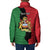 Malawi Flag Map Padded Jacket Simple Malawi Emblem Coat of Arms - Wonder Print Shop