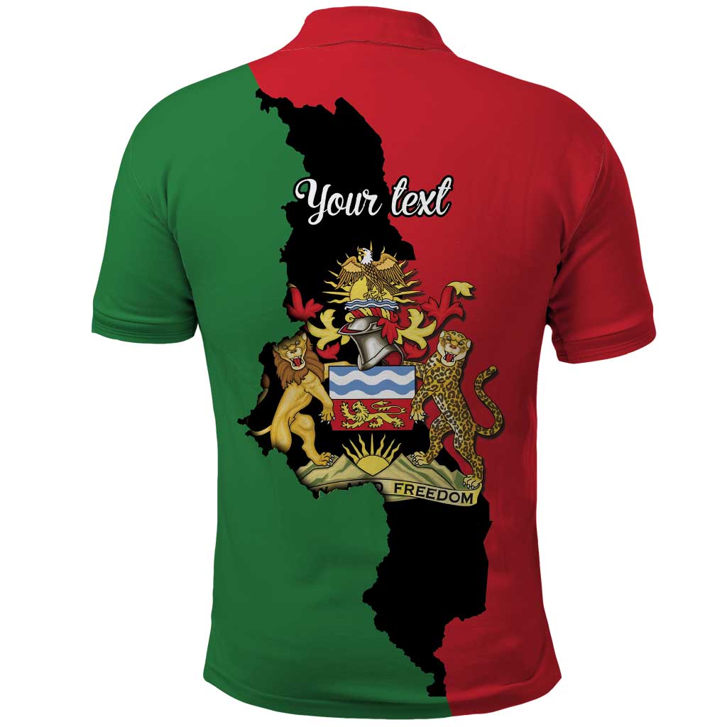 Malawi Flag Map Polo Shirt Simple Malawi Emblem Coat of Arms - Wonder Print Shop