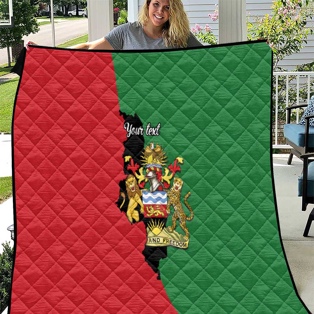 Malawi Flag Map Quilt Simple Malawi Emblem Coat of Arms - Wonder Print Shop
