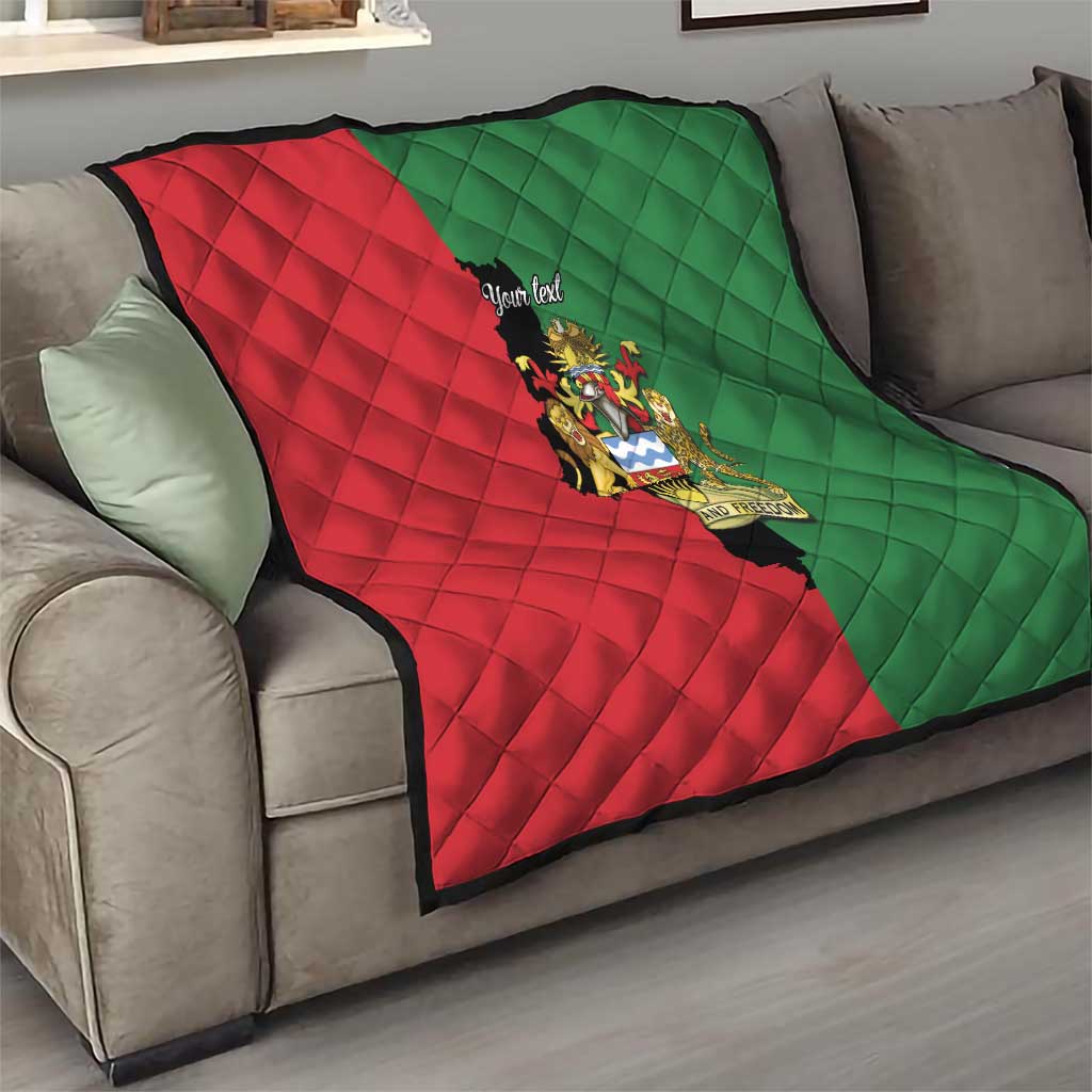 Malawi Flag Map Quilt Simple Malawi Emblem Coat of Arms - Wonder Print Shop
