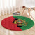 Malawi Flag Map Round Carpet Simple Malawi Emblem Coat of Arms - Wonder Print Shop