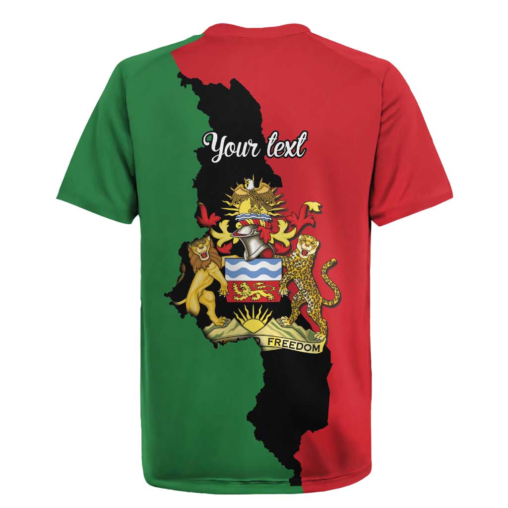Malawi Flag Map Rugby Jersey Simple Malawi Emblem Coat of Arms - Wonder Print Shop