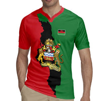Malawi Flag Map Rugby Jersey Simple Malawi Emblem Coat of Arms - Wonder Print Shop
