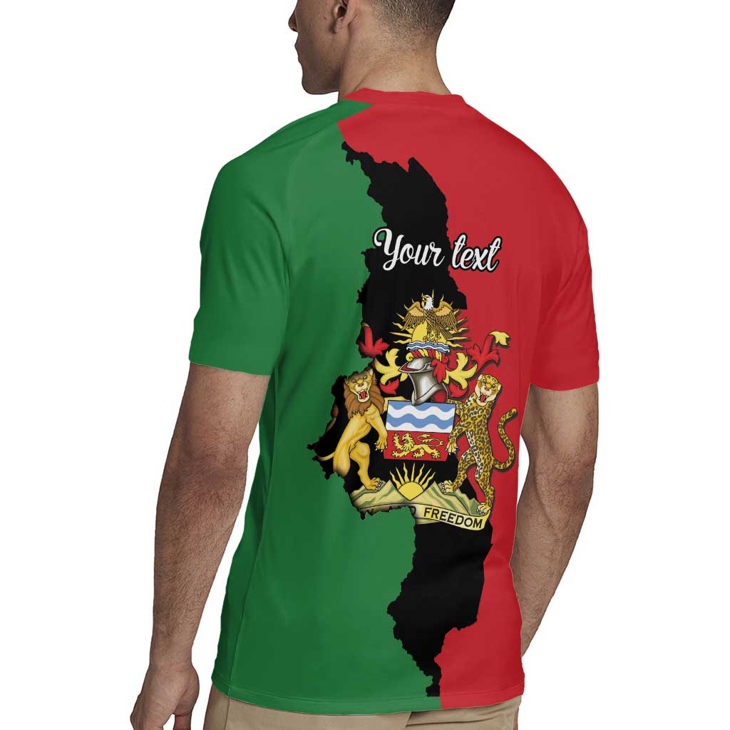 Malawi Flag Map Rugby Jersey Simple Malawi Emblem Coat of Arms - Wonder Print Shop