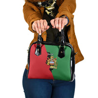 Malawi Flag Map Shoulder Handbag Simple Malawi Emblem Coat of Arms - Wonder Print Shop